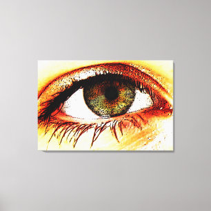 Oog 36x24 (90x60cm) waccna canvas afdruk
