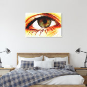 Oog 36x24 (90x60cm) waccna canvas afdruk (Insitu (Slaapkamer))