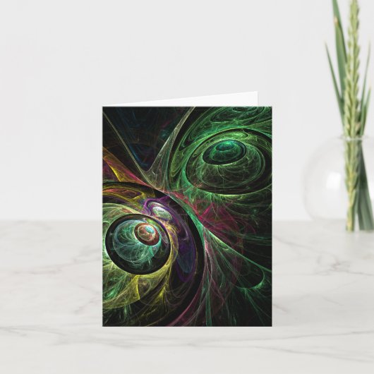 Oog aan Oog de Abstracte Kaart van de Nota van de (Voorkant)