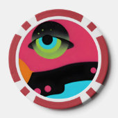 Oog accepteert radicale acceptatie poker chips (Achterkant)