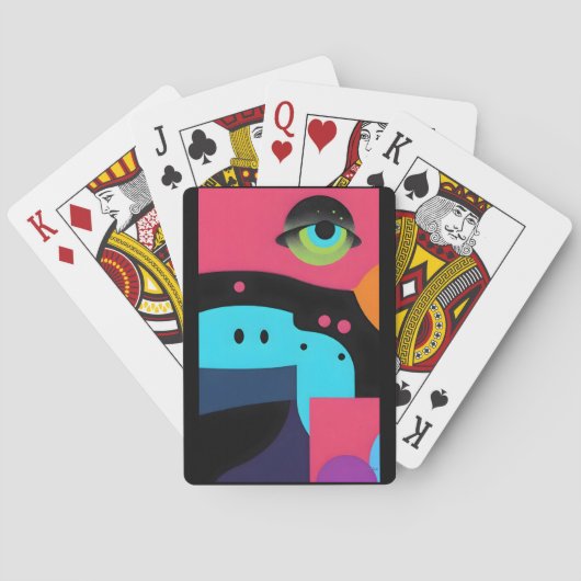Oog accepteert radicale acceptatie pokerkaarten (Achterkant)