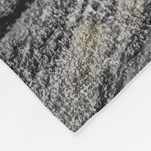 "Oog achter de muur" Fleece Deken (Hoek)