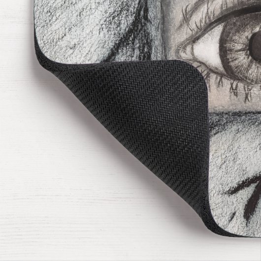 "Oog achter de muur" Muismat (Hoek)