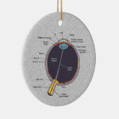Oog-anatomie-Ornament Keramisch Ornament (Rechts)