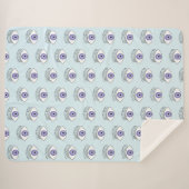 Oog blauw sherpa deken (Voorkant (horizontaal))