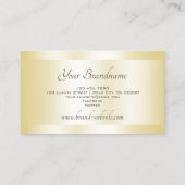 Oog Catching Gold Effect Professional en stijlvol Visitekaartje (Achterkant)