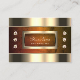 Oog Catching Gold met Oranje marmer en diamant Visitekaartje
