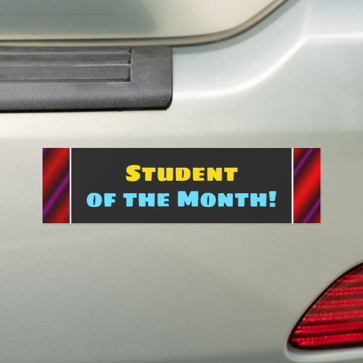 Oog-Catching "Student of the Month!" Sticker (Op auto)