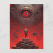 Oog Creatures Surreal Horror Art Briefkaart (Voorkant)
