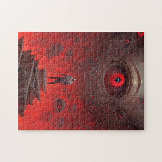 Oog Creatures Surreal Horror Art Legpuzzel (Horizontaal)