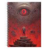 Oog Creatures Surreal Horror Art Notitieboek (Voorkant)