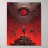 Oog Creatures Surreal Horror Art Poster (Voorkant)
