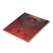 Oog Creatures Surreal Horror Art Tegeltje (Zijkant)