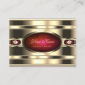 Oog die Golden vangt met rode marmer en diamanten Visitekaartje (Voorkant)