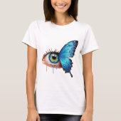 Oog en vlinder T-shirt ontwerp (Voorkant)