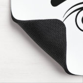 Oog en wenkbrauw muismat (Hoek)