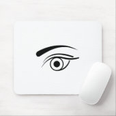 Oog en wenkbrauw muismat (Met muis)