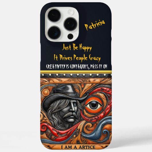 Oog-gericht kunstwerk met vette patronen Case-Mate iPhone case (Achterkant)
