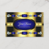 Oog Golden en blauw vangen met neushoorns Visitekaartje (Voorkant)