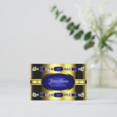 Oog Golden en blauw vangen met neushoorns Visitekaartje (Staand voorkant)