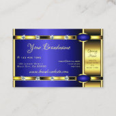 Oog Golden en blauw vangen met neushoorns Visitekaartje (Achterkant)