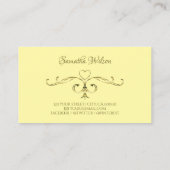 Oog  gouden hoeken met Cream Colors Visitekaartje (Achterkant)