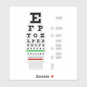 Oog grafiek-thema optometrie ontwerp spiraal sticker