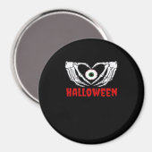 Oog Halloween - Skelet Handen Hart Magneet (Voorkant / Achterkant)