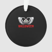 Oog Halloween - Skelet Handen Hart Ornament (voorkant)