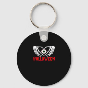 Oog Halloween - Skelet Handen Hart Sleutelhanger