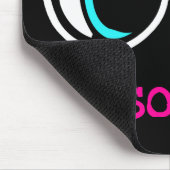Oog Hart Pictogram, <PERSONALIZE> Muismat (Hoek)