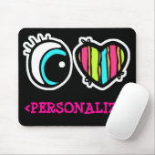 Oog Hart Pictogram, <PERSONALIZE> Muismat (Met muis)