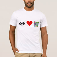 oog hart puzzels T-shirt
