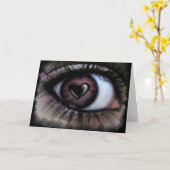 Oog Hart U Wenskaart Kaart (Gele Bloem)
