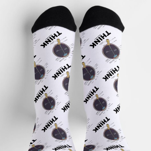 Oog (I) Denk aan anatomische geek Humor Sokken (Top)