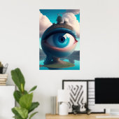 Oog Ik kijk naar je Poster (Thuiskantoor)