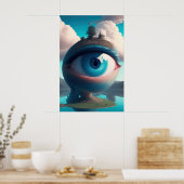 Oog Ik kijk naar je Poster (Keuken)