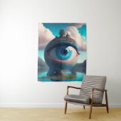 Oog Ik kijk naar je Wandkleed (In situ)