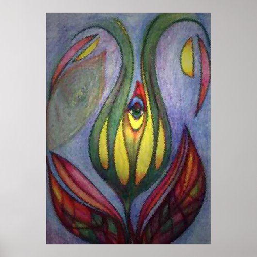 Oog in Calyx door Vicktorya Stone Poster (Voorkant)