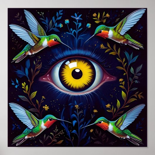 Oog in de lucht poster (Voorkant)