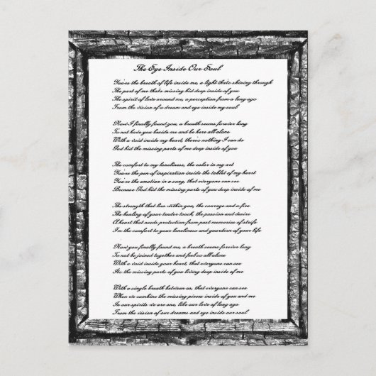 Oog in onze ziel briefkaart (Voorkant)
