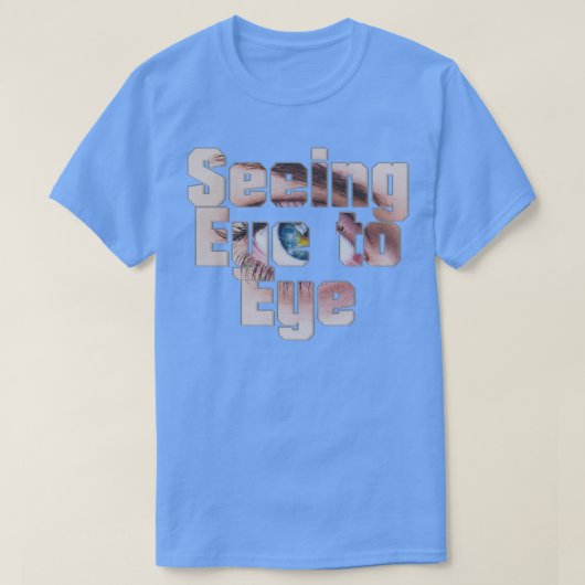 Oog in oog zien t-shirt (Design voorkant)