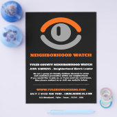 Oog kijken, Buurtgemeenschap Watch Advertentie Flyer (Enkel)