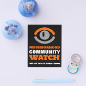 Oog kijken, buurtwachtwaarschuwing flyer (Enkel)
