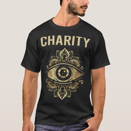 Oog Kijkt naar Goed doel T-shirt (Voorkant)