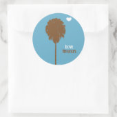 Oog kleverig voelen ronde sticker (Tas)