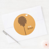 Oog kleverig voelen ronde sticker (Envelop)