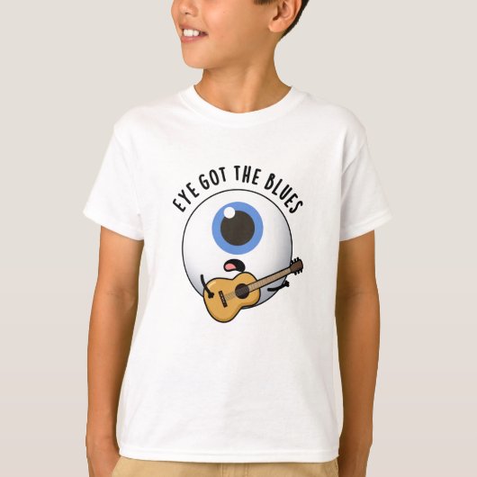 Oog Krijgt De Blues Grappige Oogbal Muziekgrap  T-shirt (Voorkant)