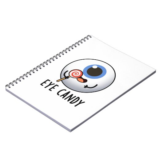 Oog Lekker Funny Eyeball Pun Notitieboek (Linkerzijde)