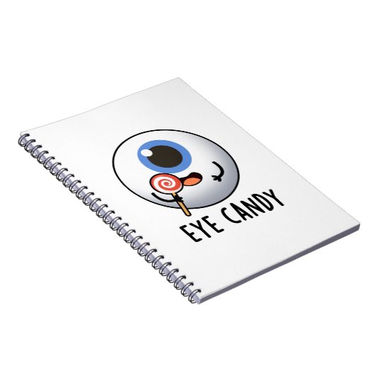 Oog Lekker Grappige Oogbal Pun Notitieboek (Rechterzijde)